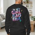 In My Daughter Era Dad Life Soft Pastel Pride Theme Men's Sweatshirt Back Print