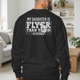 My Daughter Is Flyer Than Yours Cheer Dad Father's Day Men's Sweatshirt Back Print