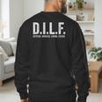 DILF Apparel Men For Dad Men's Sweatshirt Back Print