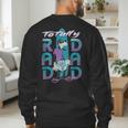 Disney Goofy Totally Rad Dad Father’s Day Surfing Distressed Men's Sweatshirt Back Print