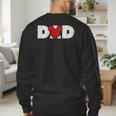Disney Mickey And Friends Dad Mickey Distressed Text Logo Men's Sweatshirt Back Print
