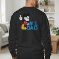 Disney Mickey Mouse Father's Day 1 Dad Men's Sweatshirt Back Print