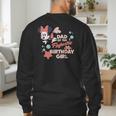 Disney Minnie Mouse Mermaid Dad Of The Birthday Girl Men's Sweatshirt Back Print