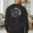 Disney Pet Parent Father’s Day Disney Cats Best Cat Dad Ever Men's Sweatshirt Back Print