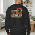 Dog Fathers Day Fur Dad The Man The Myth The Snack Dealer Men's Sweatshirt Back Print
