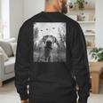 Dog Mom Dad Alien Selfie Weimaraner UFO For Men Women Men's Sweatshirt Back Print