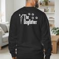 The Dogfather Boston Terrier Dog Dad Tshirt Idea Men's Sweatshirt Back Print