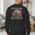 Doodle Dad Goldendoodle Regular Dad But Cooler American Flag Men's Sweatshirt Back Print