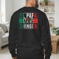 El Papa Mas Chingon Best Mexican Dad Men's Sweatshirt Back Print