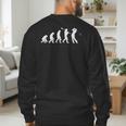 Evolution Of Golfer Dad Grandpa Golfing Lover Golf Player Men's Sweatshirt Back Print