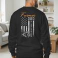 Farmer Dad Like A Normal Dad Only Cooler USA Flag Farming Men's Sweatshirt Back Print