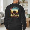 Father Daughter Fishing Partner For Life Retro Matching Dad Men's Sweatshirt Back Print