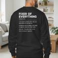 Father's Day For Office Dad Fixer Of Everything Men's Sweatshirt Back Print