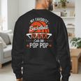 My Favorite Basketball Player Calls Me Pop Pop Funny Dad Men's Sweatshirt Back Print