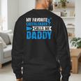 My Favorite Cheerleader Calls Me Daddy Cheer Dad Fathers Day Men's Sweatshirt Back Print
