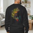 Fishing Shirts PEACOCK BASS Fishing Art Shirt For Dad Men's Sweatshirt Back Print