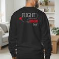 Flight Crew Airplane Birthday Dad Airplane Matching Family Men's Sweatshirt Back Print