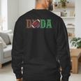 Football Dada 1st Birthday Men's Sweatshirt Back Print
