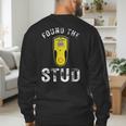 Found The Stud Dad Joke Handy Tools Stud Finder Men's Sweatshirt Back Print