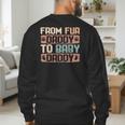 From Fur Daddy To Baby Daddy Dog Dad Pregnancy Announc Men's Sweatshirt Back Print
