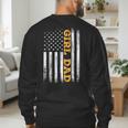 Girl Dad Father's Day Dad Daughter Dad Of Girls Outnumbered Men's Sweatshirt Back Print