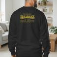 Grandpa Granddad Shirt Best Granddad In The Galaxy Men's Sweatshirt Back Print