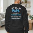 Grandpa Papa Partner In Crime Dad Men's Sweatshirt Back Print