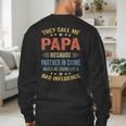 Grandpa Shirts Dad Partner In Crime Shirt Men's Sweatshirt Back Print Grandpa Shirts Dad Partner In Crime Shirt Men's Sweatshirt Back Print