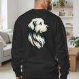 Great Pyrenees Pyr Minimalist Simple Dog Mom Dad Boys Girls Men's Sweatshirt Back Print
