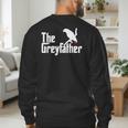 The Greyfather African Grey Parrot Lovers Bird's Dad Men's Sweatshirt Back Print The Greyfather African Grey Parrot Lovers Bird's Dad Men's Sweatshirt Back Print