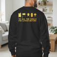 Grilling Art For Men Dad Barbecue Meat Smoking BBQ Men's Sweatshirt Back Print
