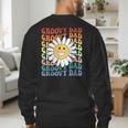 Groovy Dad Matching Outfit Fathers Day Family Retro Vintage Men's Sweatshirt Back Print