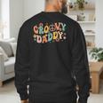 Groovy Daddy Birthday Party Peace Sign Dad 60s 70s Hippie Men's Sweatshirt Back Print Groovy Daddy Birthday Party Peace Sign Dad 60s 70s Hippie Men's Sweatshirt Back Print