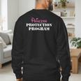 Halloween Dad Mom Daughter Adult Costume Princess Security Men's Sweatshirt Back Print