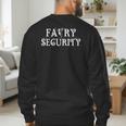 Halloween Son Daughter Dad Mom Adult Fairy Security Men's Sweatshirt Back Print
