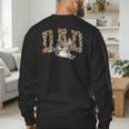 Hunting Dad Duck Camouflage Camo Preppy Camo Dad Camo Men's Sweatshirt Back Print