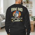 HVAC Dad But Cooler HVAC Technician Father Men's Sweatshirt Back Print