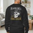 I'm Aging Like a Fine Cigar Skull Dad Retro Adult Men's Sweatshirt Back Print