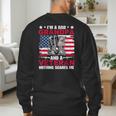 I'm A Dad Grandpa And Veteran Papa Grandpa Fathers Day Men Men's Sweatshirt Back Print