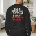 I'm a Grown Man I Do What My Daughter Wants Dad Men's Sweatshirt Back Print