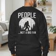 Introvert Bigfoot People Not A Big Fan Dad Joke Men's Sweatshirt Back Print Introvert Bigfoot People Not A Big Fan Dad Joke Men's Sweatshirt Back Print