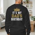 It's My Dad's Birthday Party Family Matching Small Men's Sweatshirt Back Print