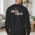 IVF I Have Faith IVF Mom IVF Dad Transfer Day Men's Sweatshirt Back Print IVF I Have Faith IVF Mom IVF Dad Transfer Day Men's Sweatshirt Back Print