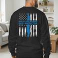 Jesus God Religious Man Of God Husband Dad Protector Men's Sweatshirt Back Print