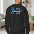June Is Men’s Health Awareness Month Ribbon For Dad Grandpa Men's Sweatshirt Back Print