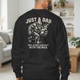 Just a Dad Who Always Came Back With The Milk Shirt Bigfoot Men's Sweatshirt Back Print
