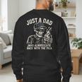 Just A Dad Who Always Came Back With The Milk Shirt Skeleton Men's Sweatshirt Back Print