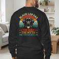 Labrador Retriever Dad Black Lab Dad Men's Sweatshirt Back Print