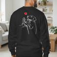 Labrador Retriever Golden Lab Dad Mom Men's Sweatshirt Back Print