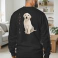 Labrador Retriever Shirt Women Men Lab Mom Dad Dog Tee Men's Sweatshirt Back Print